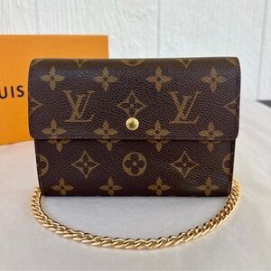 Authentic Louis Vuitton Monogram Passport Porte-Tresor Etui Wallet